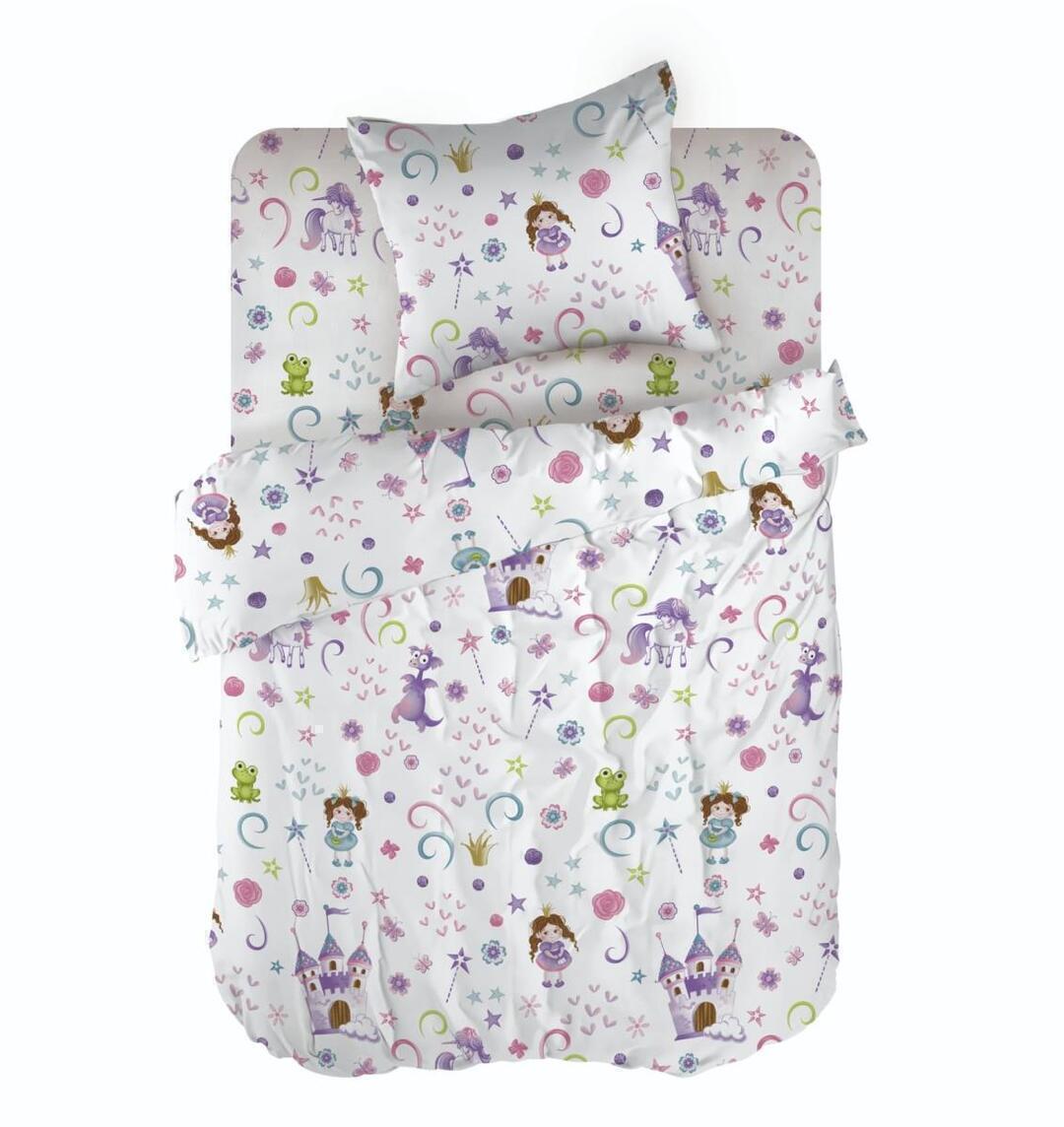 КПБ в детскую кроватку перкаль Wenge baby <977008 Princess and dragon>