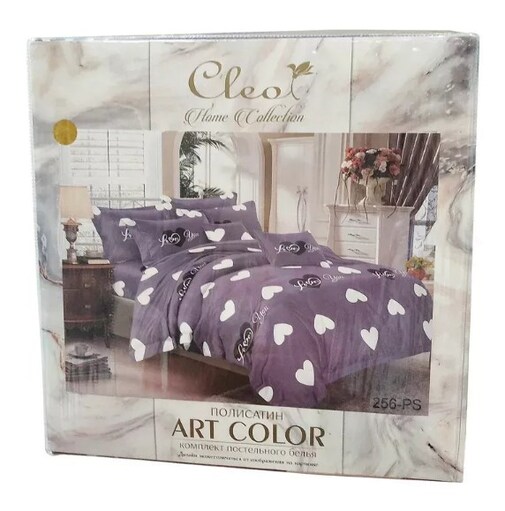 КПБ евро полисатин Art Color AC (нав. 50*70-2шт) Клео <AC-069 Скидка>