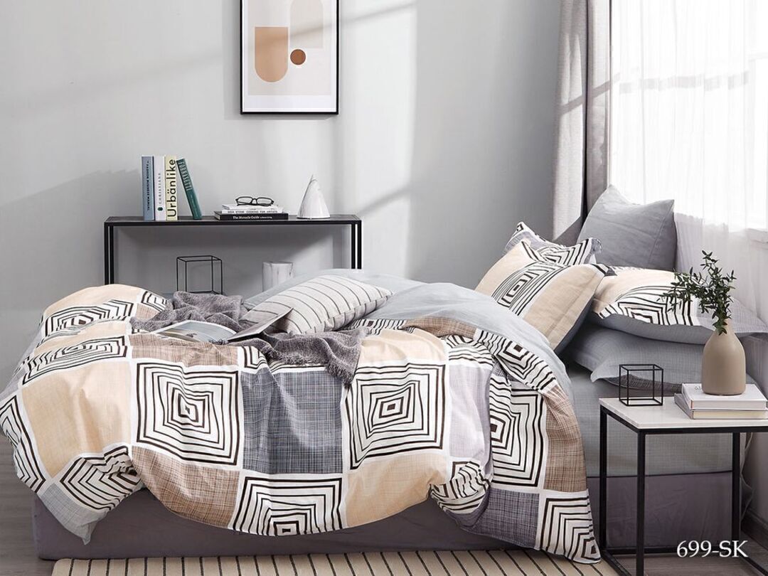 КПБ 1,5сп сатин в коробке (нав 70*70) Satin de Luxe SK Клео <699-SK>