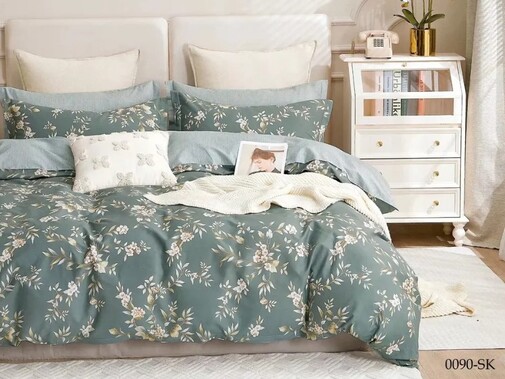 КПБ евро сатин в коробке Satin de Luxe SK Клео <0090-SK>