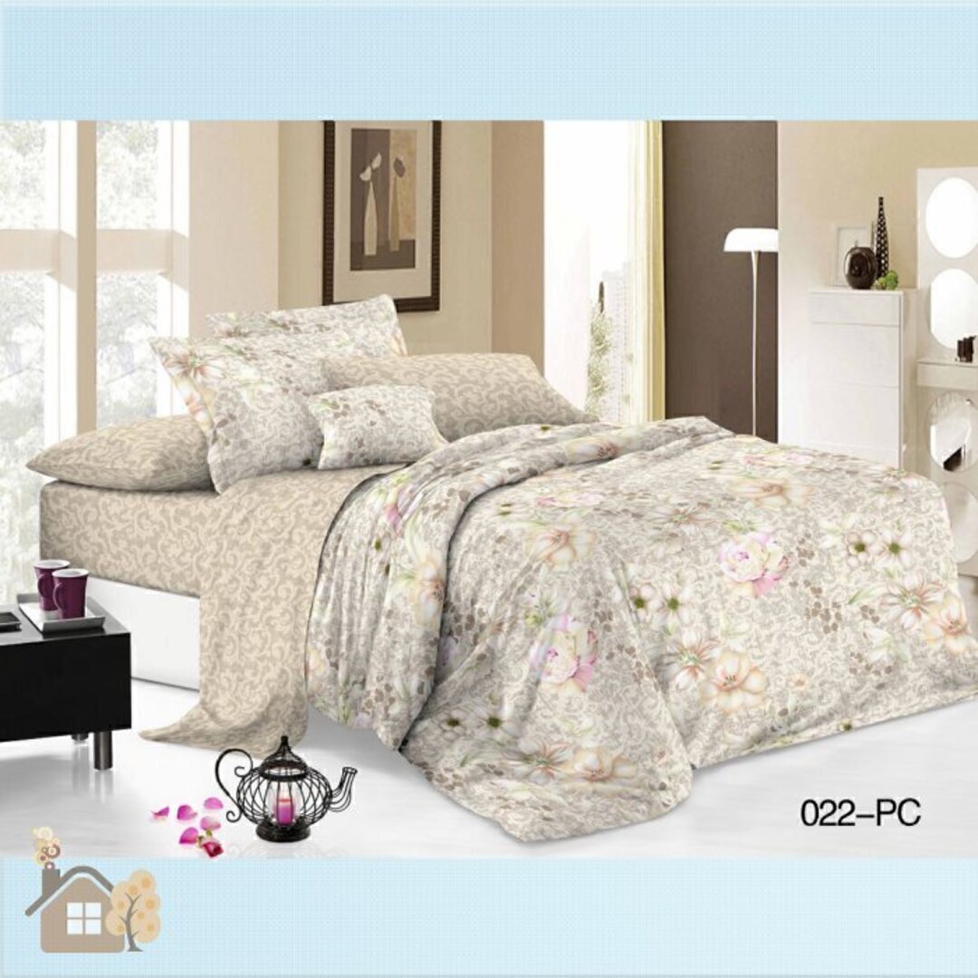 КПБ семейный поплин 2 нав. Pure Cotton PC Клео Скидка <PC-022>
