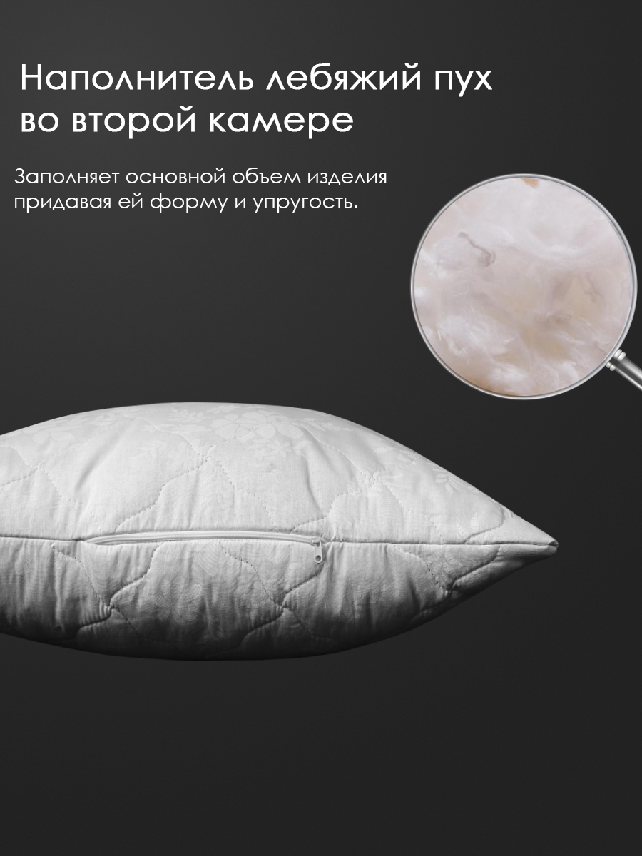 Подушка лен, заменитель лебяжьего пуха Реноме