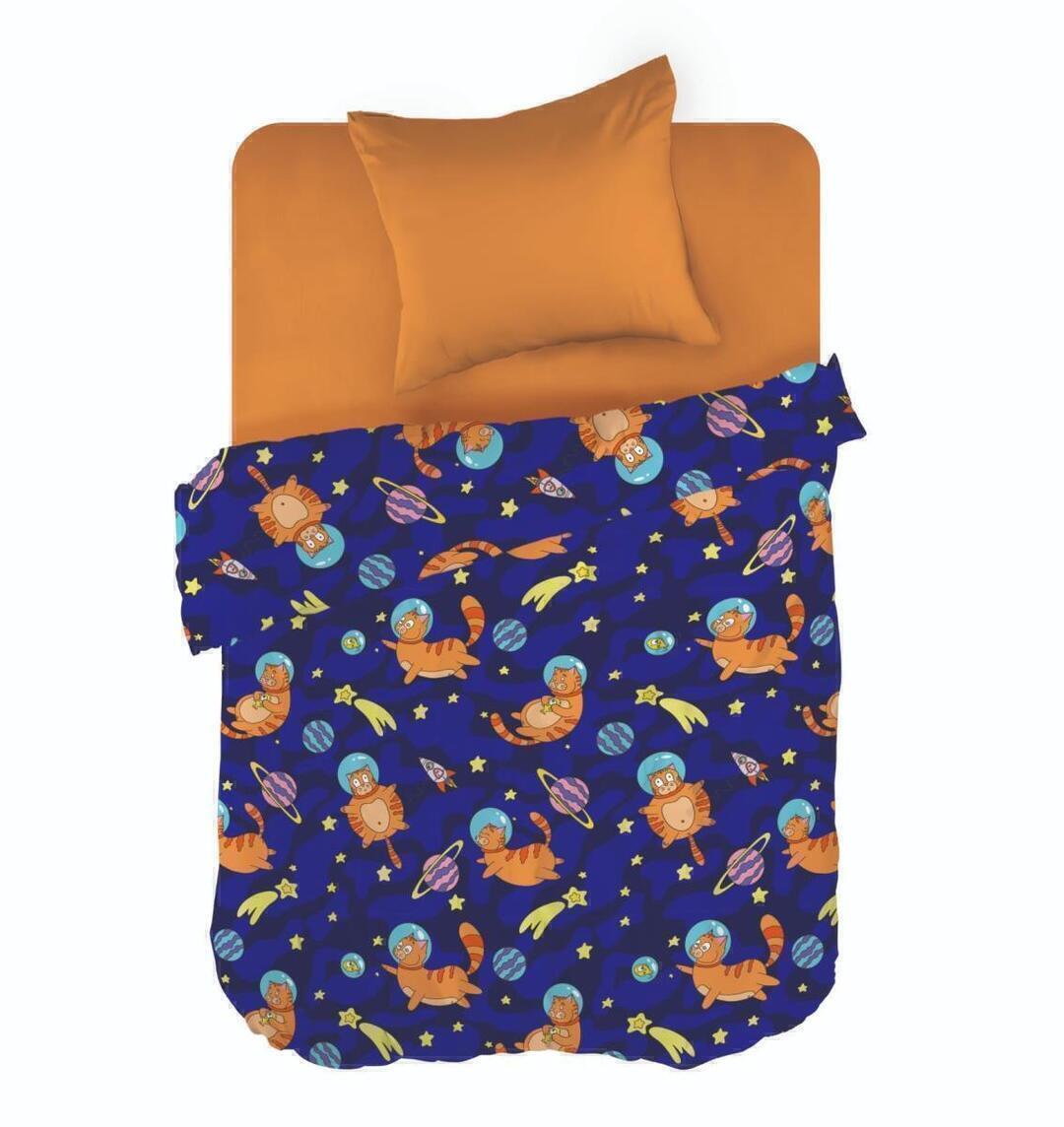 КПБ детский 1,5сп перкаль Wenge kids <977009 Astronaut cat>