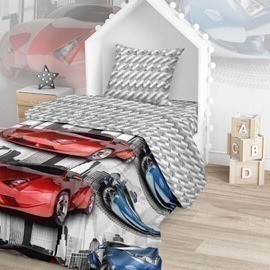 КПБ детский 1,5сп бязь Juno <695720 Скоростные гонки>