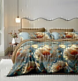 КПБ поплин Оливковая коллекция Реноме 